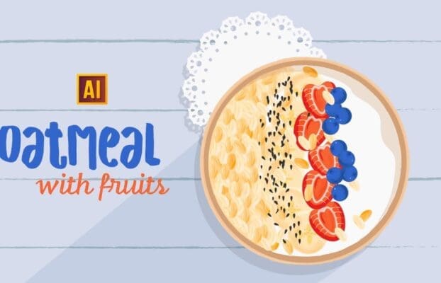 Step-by-Step Oatmeal and Fruit Tutorial in Adobe Illustrator