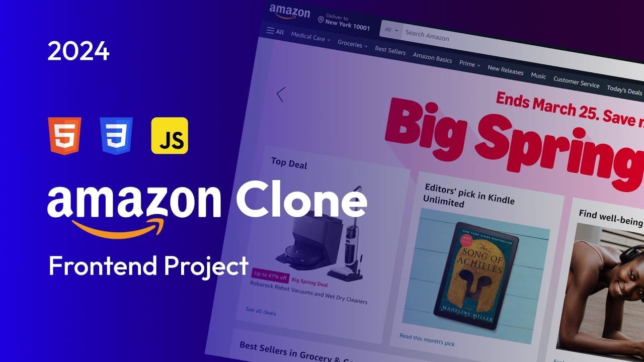 Step-by-Step Tutorial: Build Amazon Clone 2024